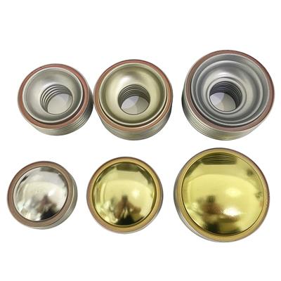 中国生产商 气雾罐上下盖 马口铁罐体配件